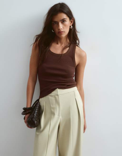 ARRANGE - Elegante broek met barrel-pijpen en plooien in pistachegroen, 4 van 5
