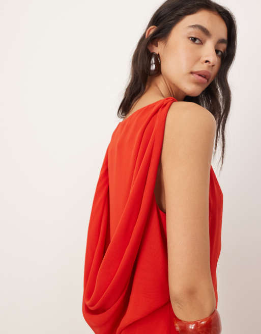 asos red embroidered dress ASOS DESIGN strappy rhinestone embellished crochet midi dress with  embroidered flowers in berry red