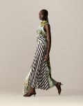 [ARRANGE] ARRANGE floral print and stripe sleeveless cowl neck maxi dress-Multi 18 Mixed print