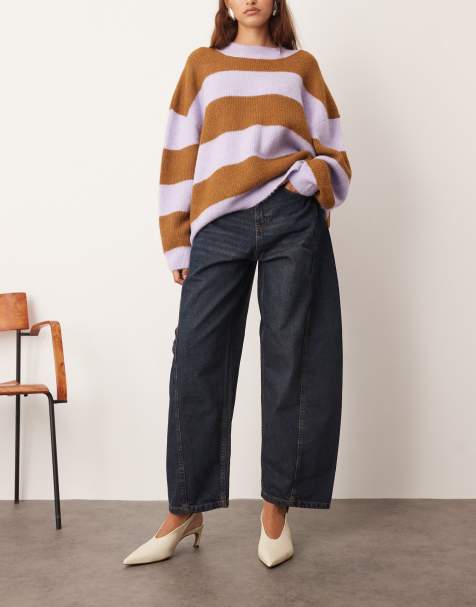 ARRANGE - Franklyn - Jean bouffant surpiqué - Indigo - view 1