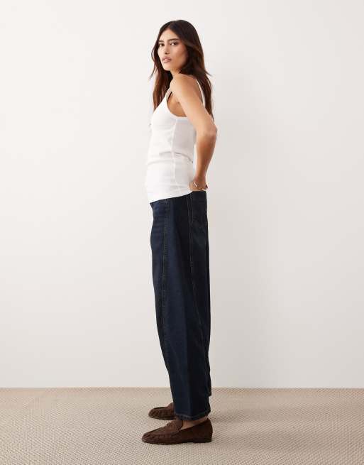 ARRANGE - Franklyn - Jeans a cilindro con cuciture a vista indaco, 3 di 5