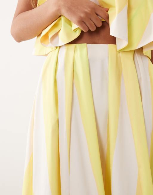 ARRANGE full midi skirt co-ord in bold stripe print, 5 of 5