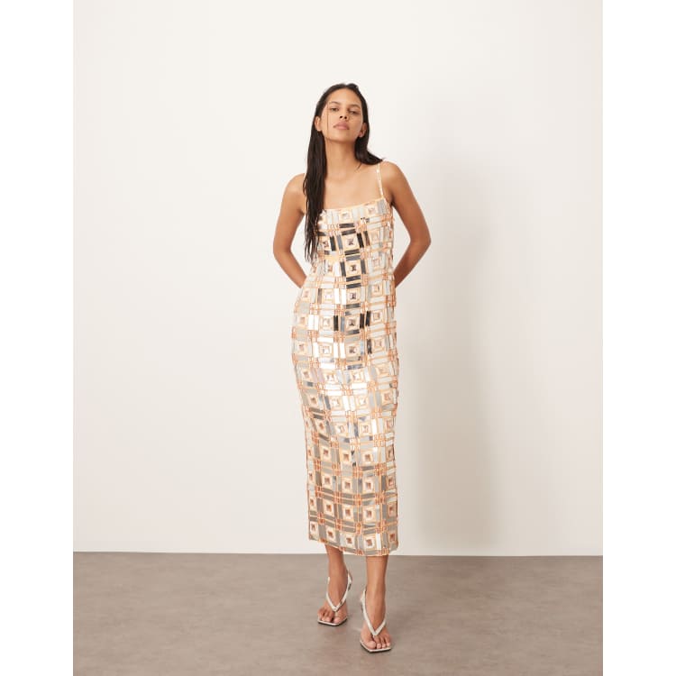 slim fit dress slacks Camila Green Sequin Wrap Over Midi dress – Girl In Mind
