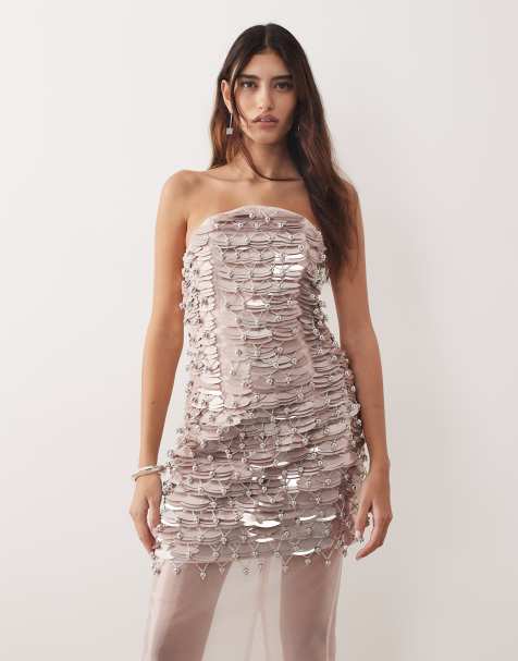 Pink Sequin Dresses | Pink Sparkly & Glitter Dresses