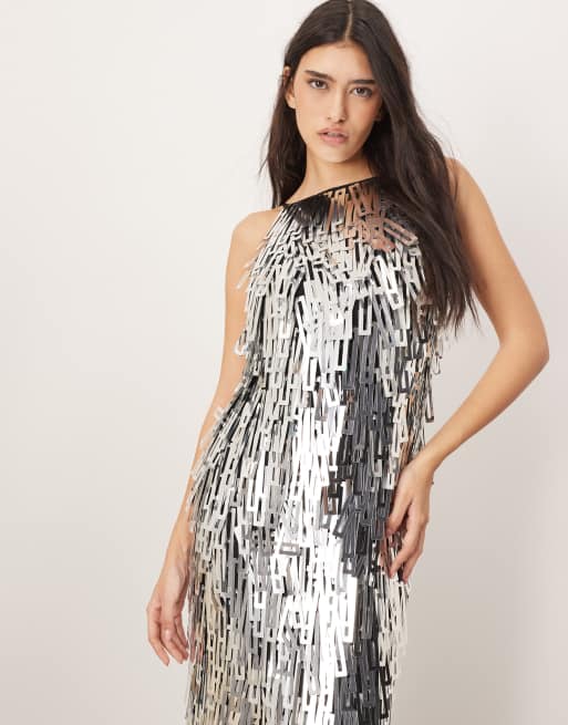 halter tie midi dress White Halter Manhattan Tie-back Midi Dress