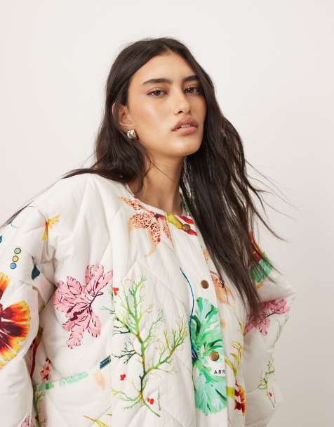 ARRANGE – Gesteppte Bomberjacke mit botanischem Blumenmuster - view 1