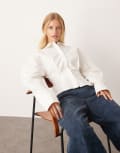 [ARRANGE] ARRANGE heavy cotton sculpted shirt in white 10 WHITE