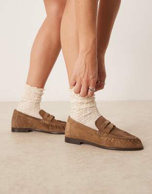 ARRANGE - Hochwertige Halbschuhe aus Wildleder in Hellbraun