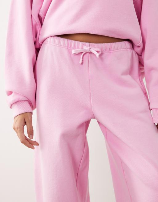 ARRANGE - Joggers bombati pesanti con cuciture lavaggio acido in coordinato, 4 di 5