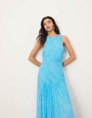 green emerald velvet dress CUTEGAL Apricot Sleeveless Drop Waist Maxi Dress