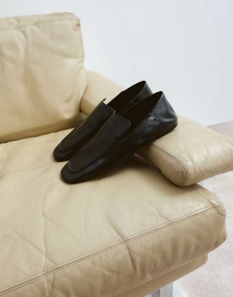 ARRANGE leather loafers in black - view 1