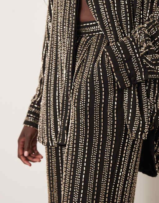 ARRANGE linear beaded trousers co-ord, 3 of 5