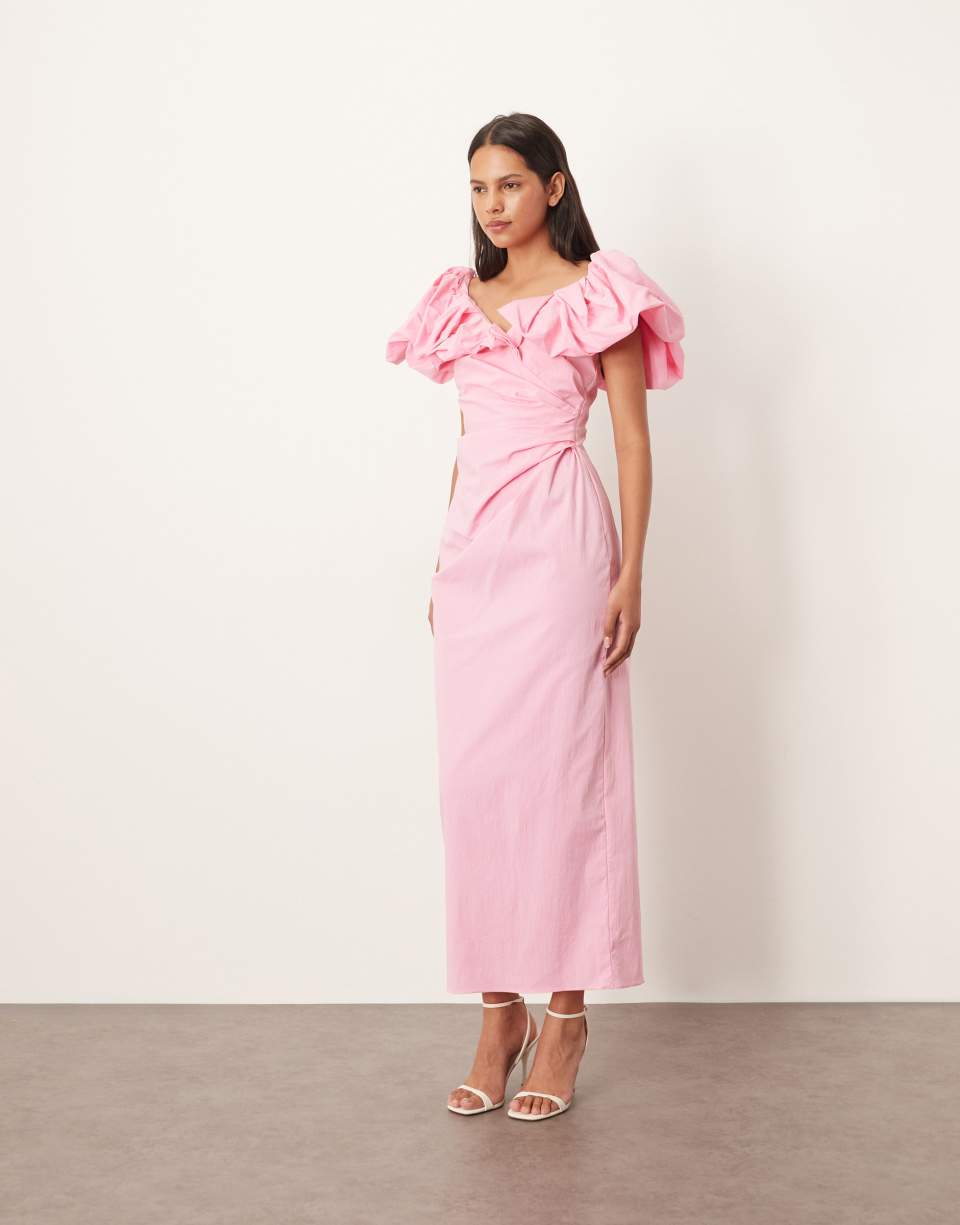 Pink maxi dress