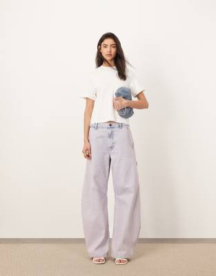 ARRANGE – Margot – Carpenter-Jeans in Acid-Waschung in Flieder - view 1