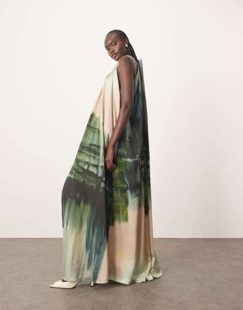 ARRANGE - Maxi jurk met halternek in print - view 1