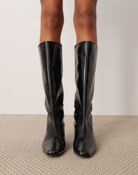 Bottes pour femme en cuir noir | Primadonna Collection