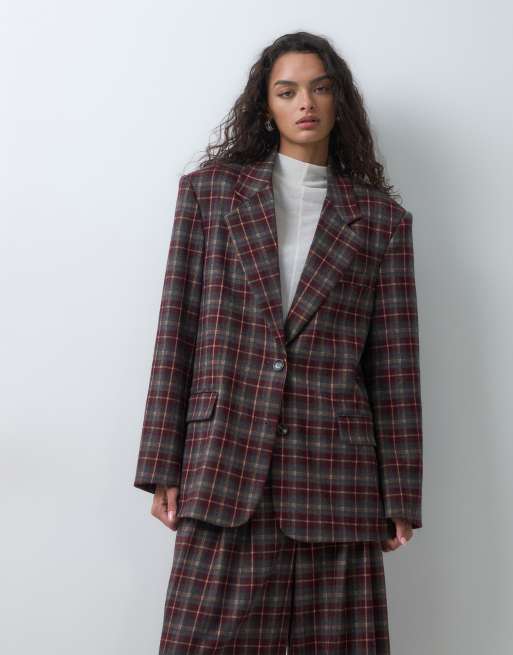 ARRANGE Oversize-Blazer im Karomuster, einreihig, als Kombiteil, 3 von 5
