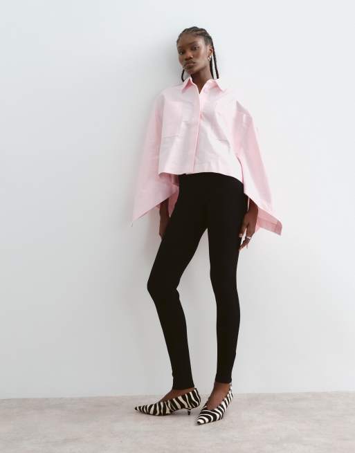 ARRANGE Oversize-Cape-Hemd aus Baumwolle im kastigen Schnitt in Pink, 3 von 5