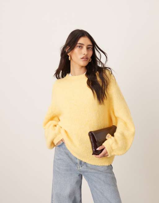 ARRANGE - Maglione oversize girocollo color latticello