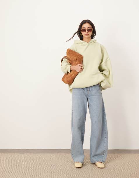 ARRANGE oversized premium heavy weight hoodie in pistachio - view 1