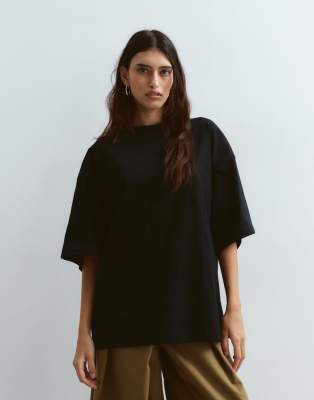 Arrange Oversized Premium Heavy Weight T-shirt In Black