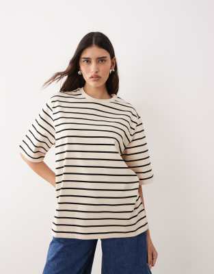 Arrange Oversized Premium Heavy Weight T-shirt In Brown