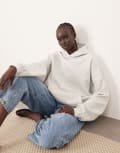 [ARRANGE] ARRANGE oversized premium heavyweight hoodie in grey marl XS Grey Marl