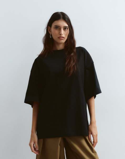 ARRANGE oversized premium heavyweight T-shirt in black - view 1
