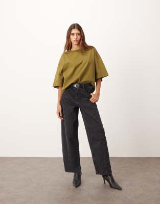 Arrange Oversized Premium Heavyweight T-shirt In Green
