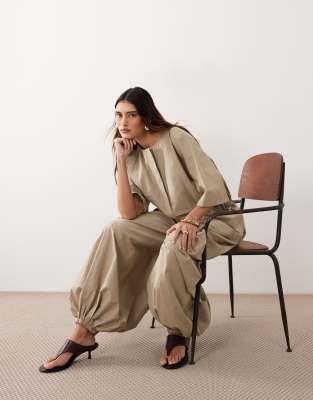 Arrange Oversized Utility Jumpsuit In Multi