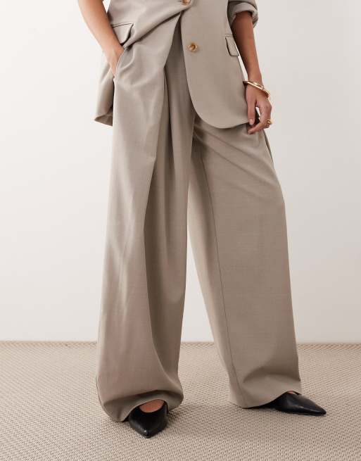 ARRANGE - Pantalon d'ensemble ample avec plis sur le devant - Gris, 3 de 5