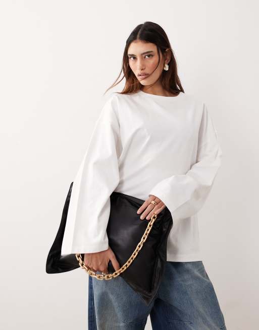 ARRANGE Pillow leather bag in black, 2 of 6