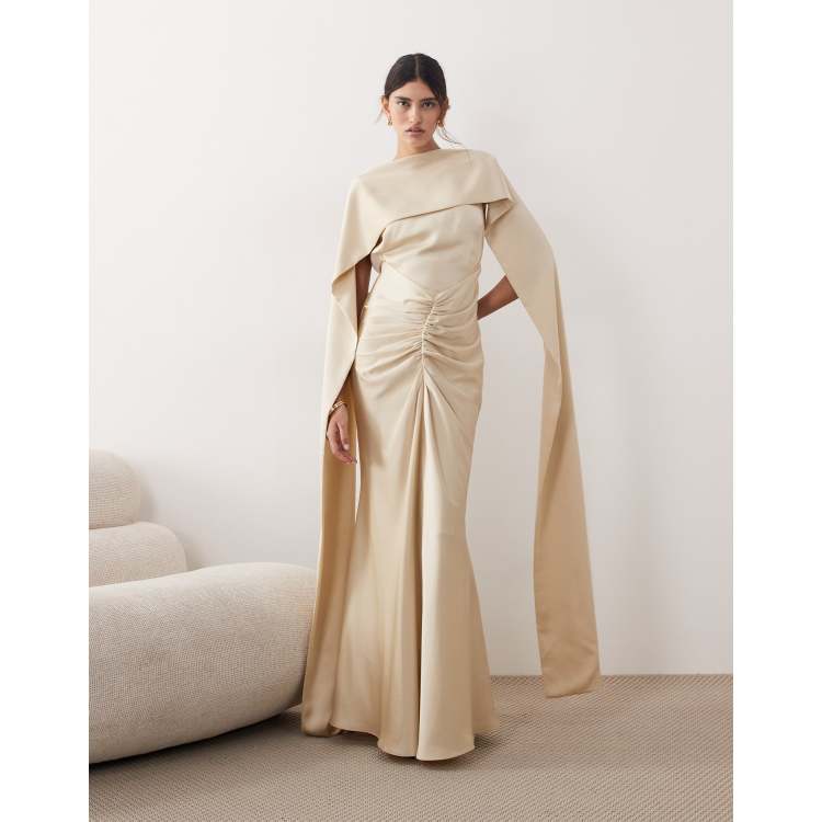 ワンピース Satin Drape-Back Dress Champagne ERADIE 209715718-1-champagne?$n_750w$