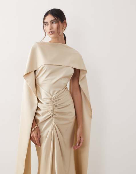Gold Satin Dresses | Shop at ASOS