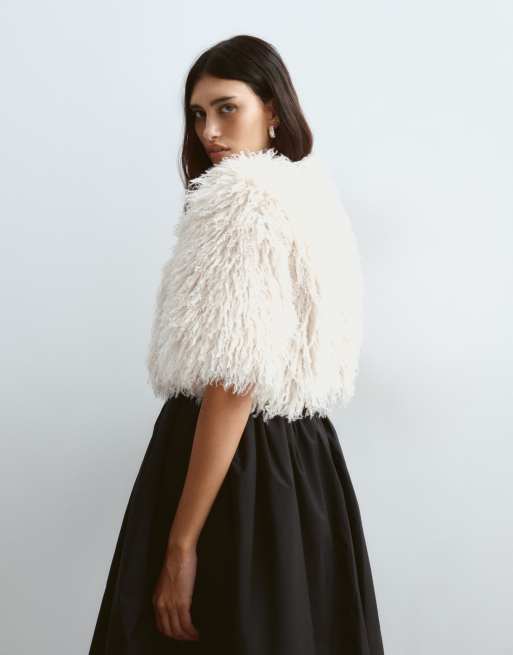 ARRANGE pluizige top in ivoorwit, 4 van 4