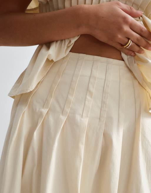 ARRANGE premium cotton maxi skirt in stone (part of a set), 5 of 5