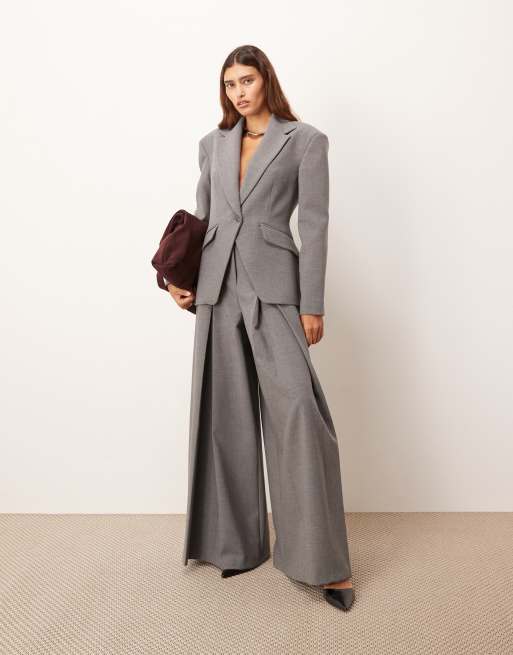 ARRANGE premium tailored pants in gray - part of a set