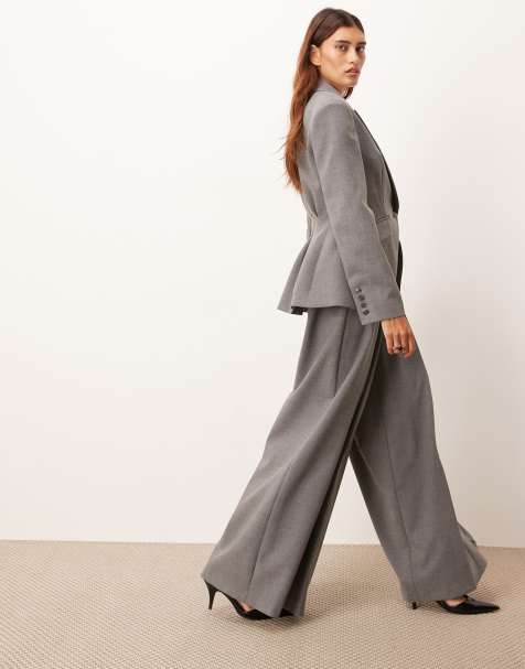 ARRANGE premium tailored pants in grey (part of a set) - view 1