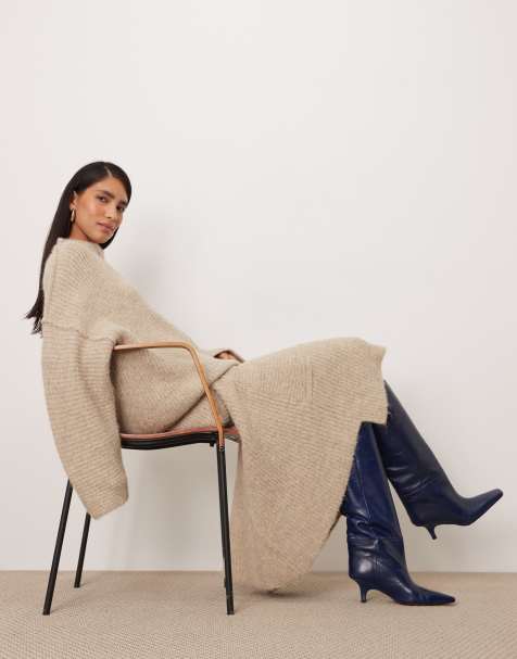 ARRANGE - Rowe - Bottes montantes en cuir de qualité supérieure - Bleu marine - view 1