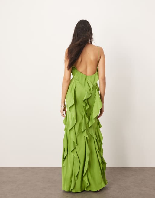 slim fit dress slacks Mock Neck Drape Gown – BCBGMAXAZRIA main image 0