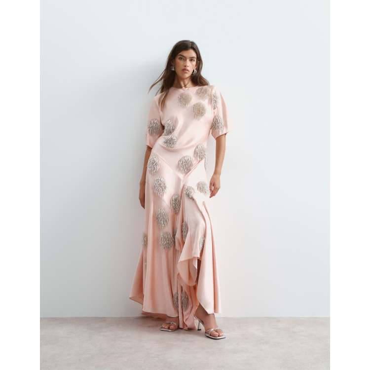 peach dress with silver shoes Georgia Peach Dress  daintyjewellsfoundation