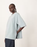 [ARRANGE] ARRANGE seam detail heavy weight oversized t-shirt in blue M Dusty blue