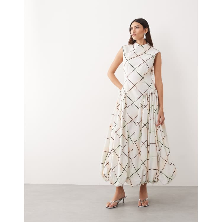 equipment tavine silk midi dress TABEA DRESS IN LAVENDER SILK TAFFETA