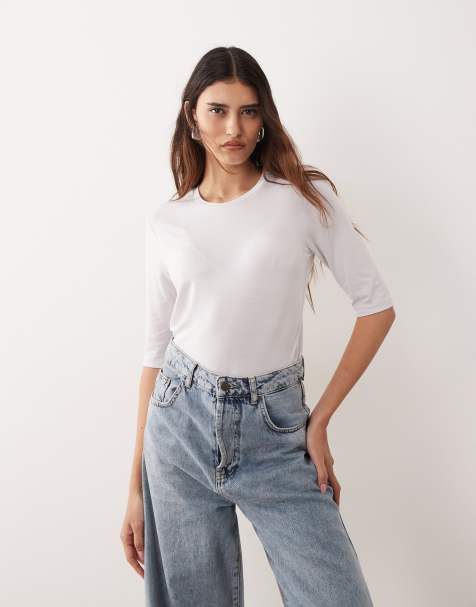 ARRANGE slim fit half sleeve tee in soft grey - view 1
