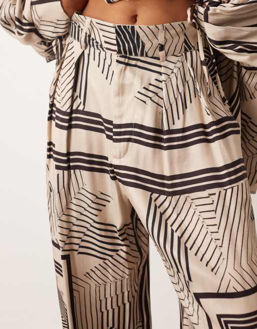 ARRANGE soft pants in scarf print (Part of a set), 5 of 5