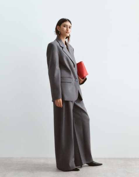 ARRANGE Spence pantalon de costume en laine coordonné gris - view 1