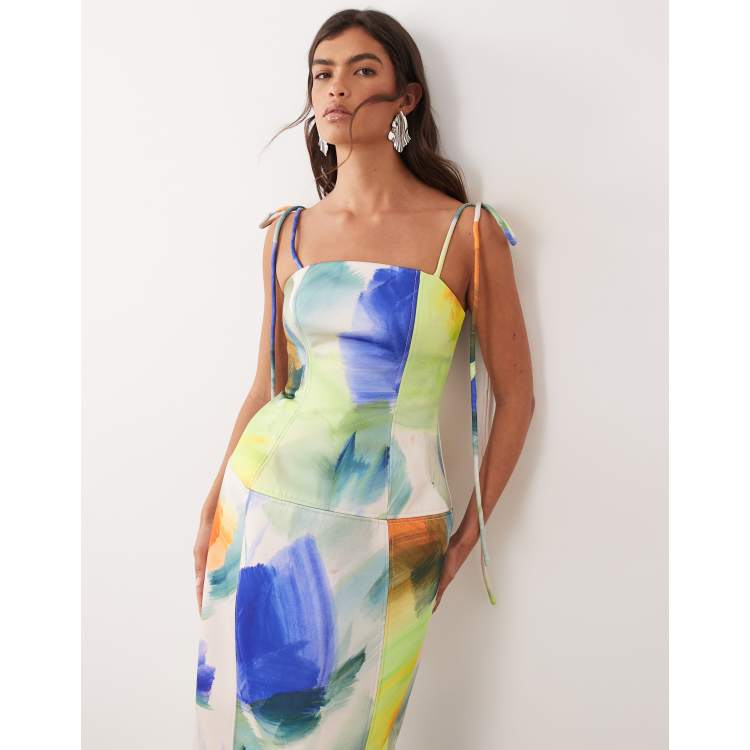 chinese dress ladies Floral Print Maxi Dress Women Button Up Split Long Flowy Bohemian Beach  Party Dresses at Amazon Women's Clothing store