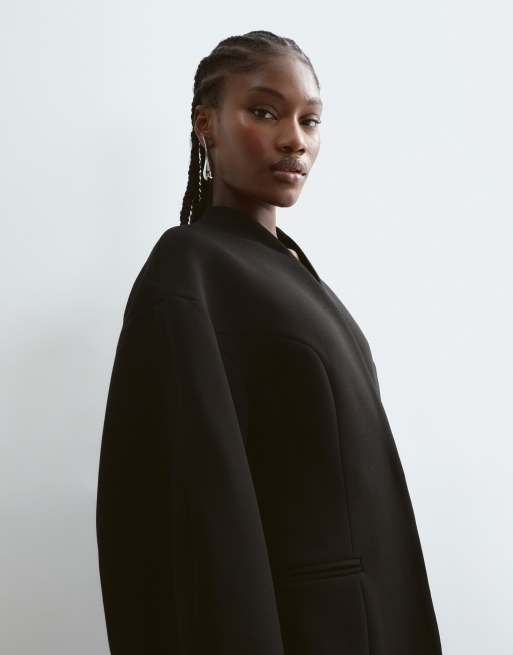 ARRANGE structured blazer mini dress in black, 4 of 5