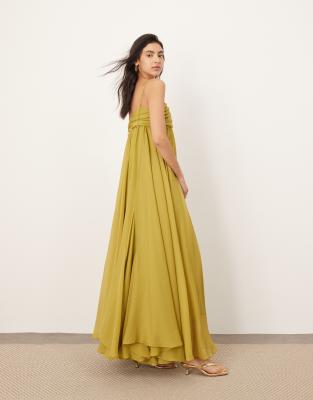 Shop Arrange Super Full Trapeze Cami Godet Maxi Dress