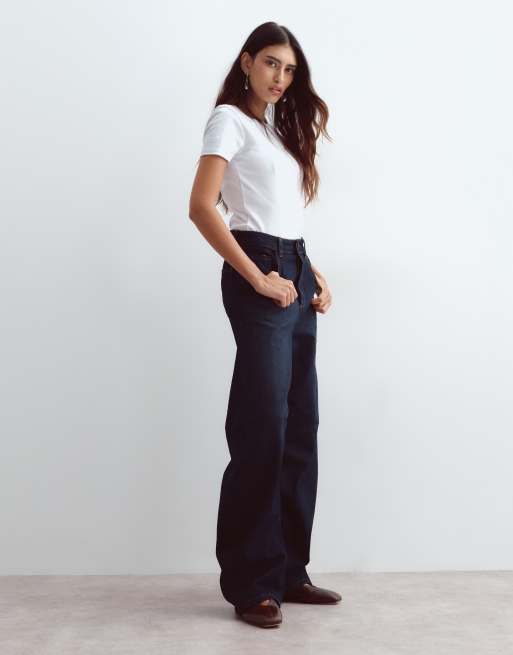 ARRANGE Sydney denim barrel leg jean in indigo, 4 of 5